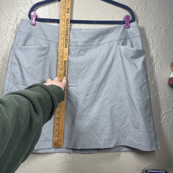 Lady Hagen Tummy Control Heather Gray‎ Skort Skirt Plus Size 20 - Picture 2 of 5